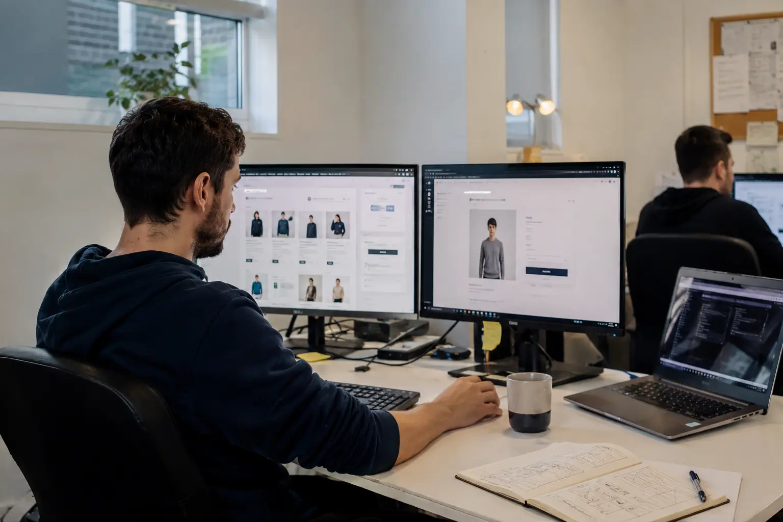 UK ecommerce website development agency team building a custom online store
